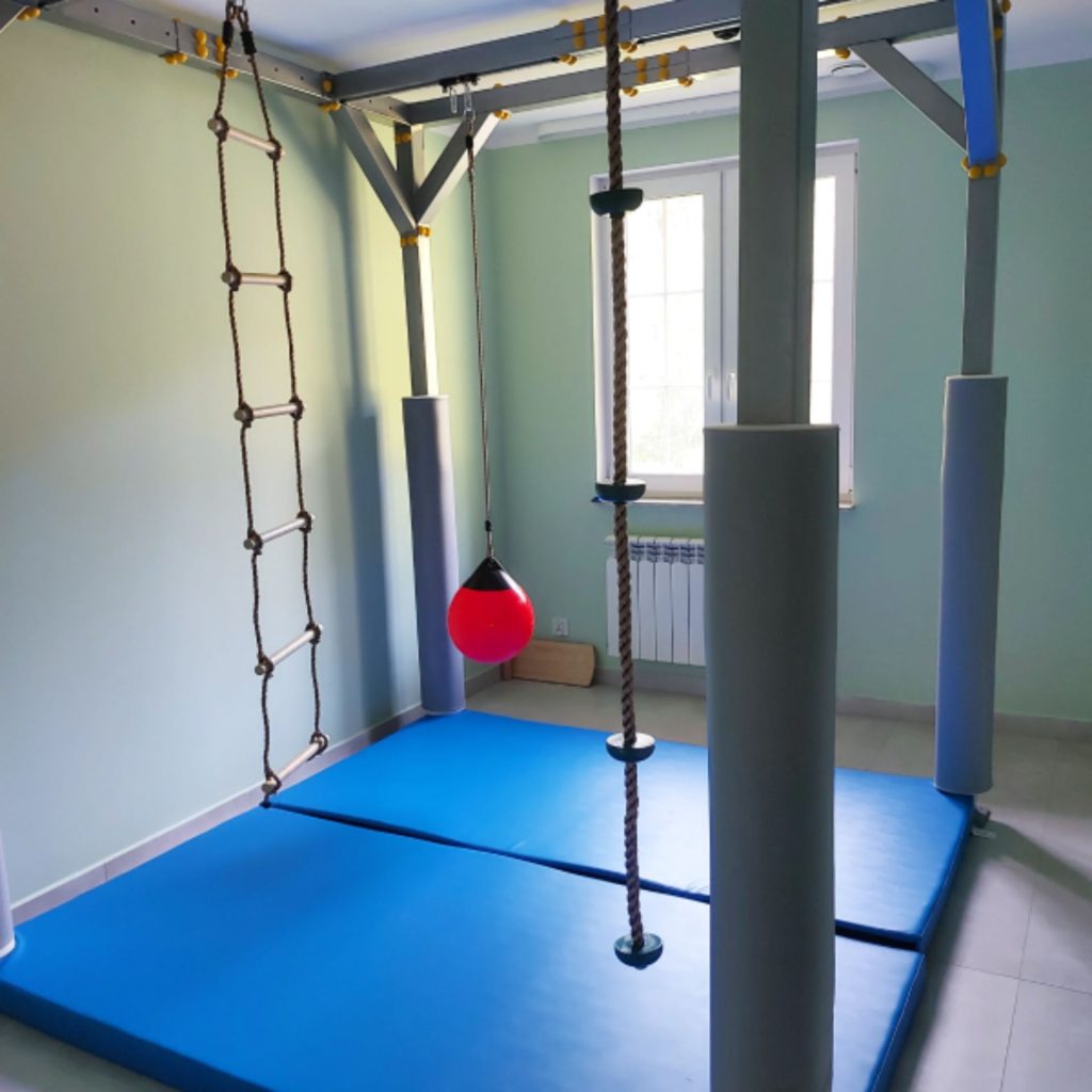 Sala do ćwiczeń, SI w ośrodku Zielona Olcha w Pawłowicach